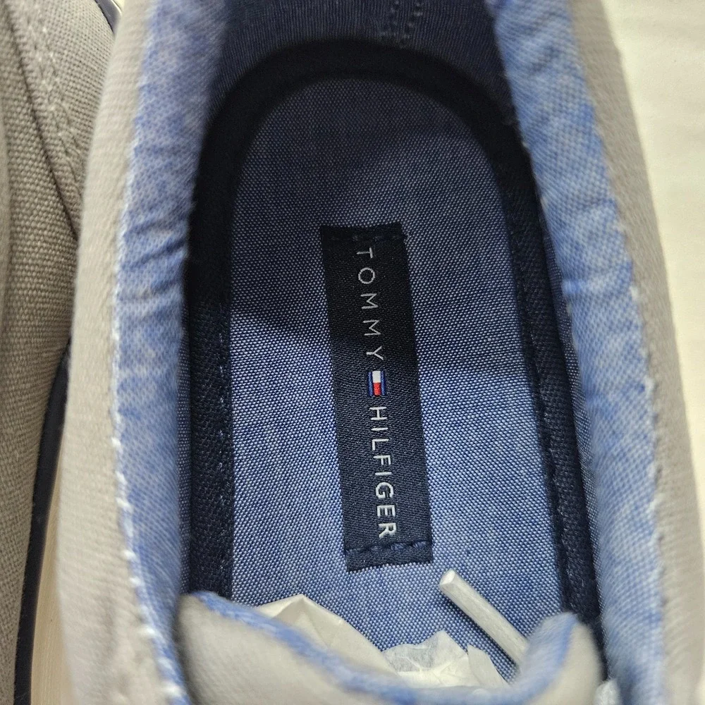 Tommy Hilfiger Cormac Core Casual Shoes 1958238 Grey Canvas White Kids‎ Size 3